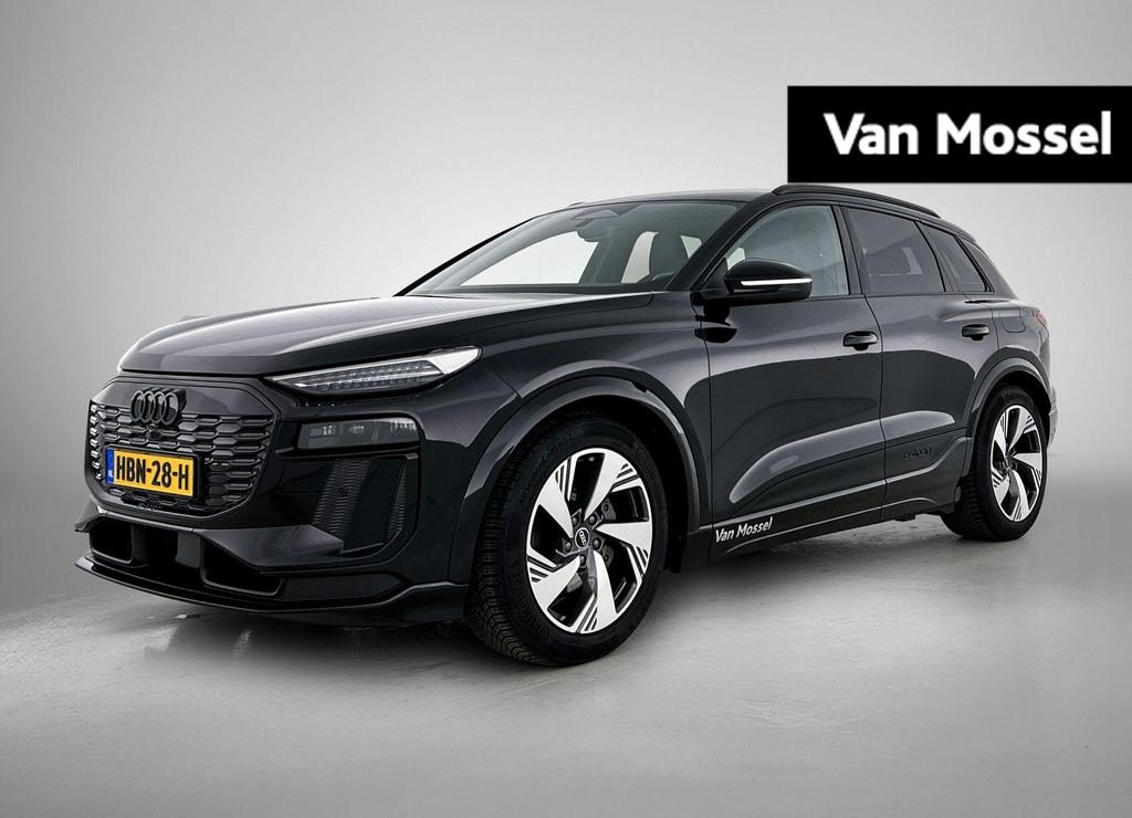 Audi Q6 e-tron S edition performance 100 kWh 306 PK | S-line, Auto's, Audi, 12 maanden, Gebruikt, Leder en Stof, Zwart