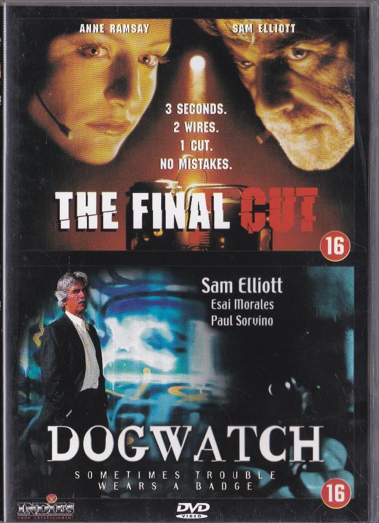 The final cut & Dogwatch ֎ Sam Elliott, Charles Martin Smith, Cd's en Dvd's, Dvd's | Thrillers en Misdaad, Gebruikt, Maffia en Misdaad