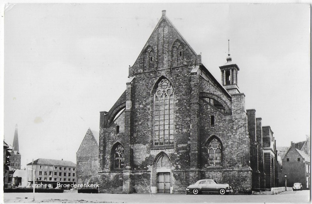 Zutphen Broederenkerk Oude Gelopen Ansichtkaart (9850), Ophalen of Verzenden, 1980 tot heden, Gelopen, Gelderland