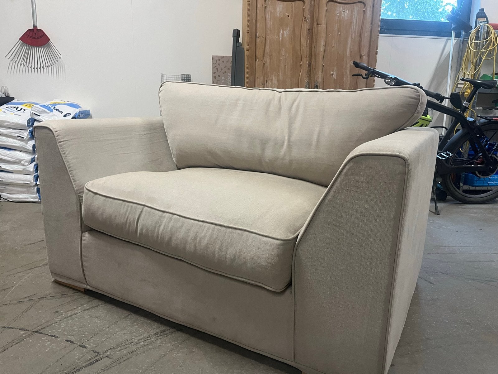 Linteloo loveseat, Ophalen, Gebruikt, Stof, 75 tot 100 cm