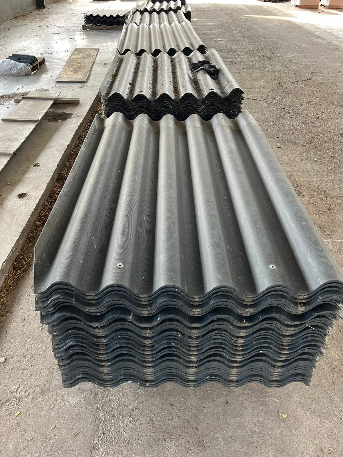 Golfplaten NT - asbetstvrij diverse maten, Ophalen, Gebruikt, Zwart, 15 m² of meer