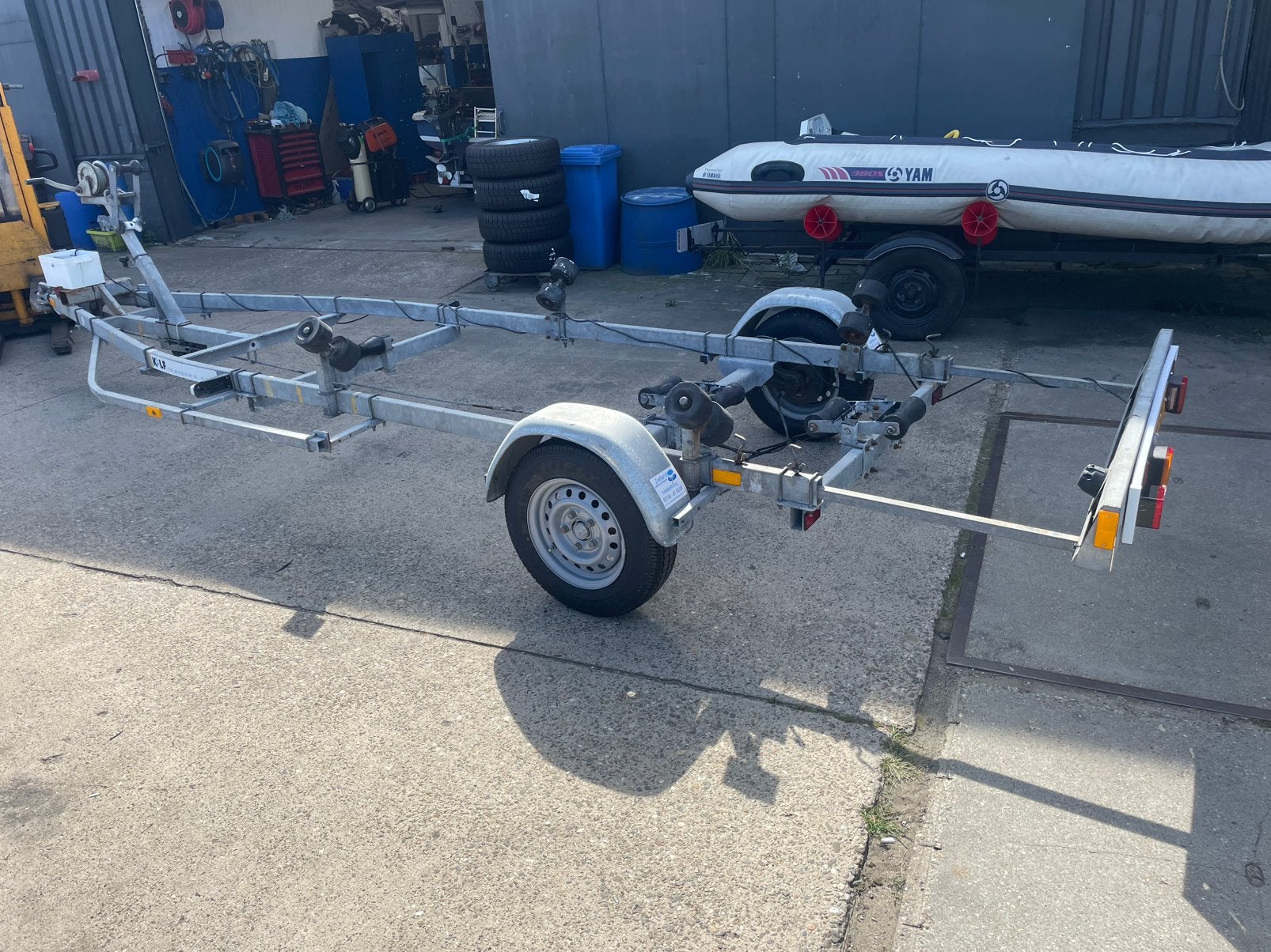 Geremde kalf trailer 1050 kilo, Ophalen, Minder dan 1500 kg, Gebruikt, Overige typen