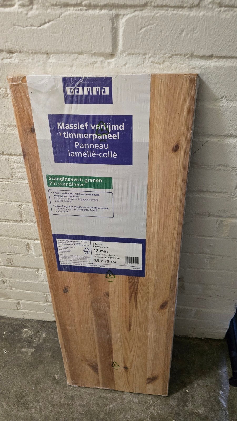Massief Scandinavisch grenen plank, 50 tot 150 cm, Nieuw, Minder dan 5 m², 10 tot 30 cm