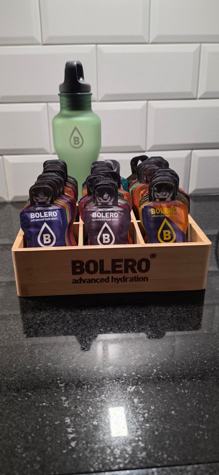 Bolero limonade met fles en met houder, Ophalen of Verzenden