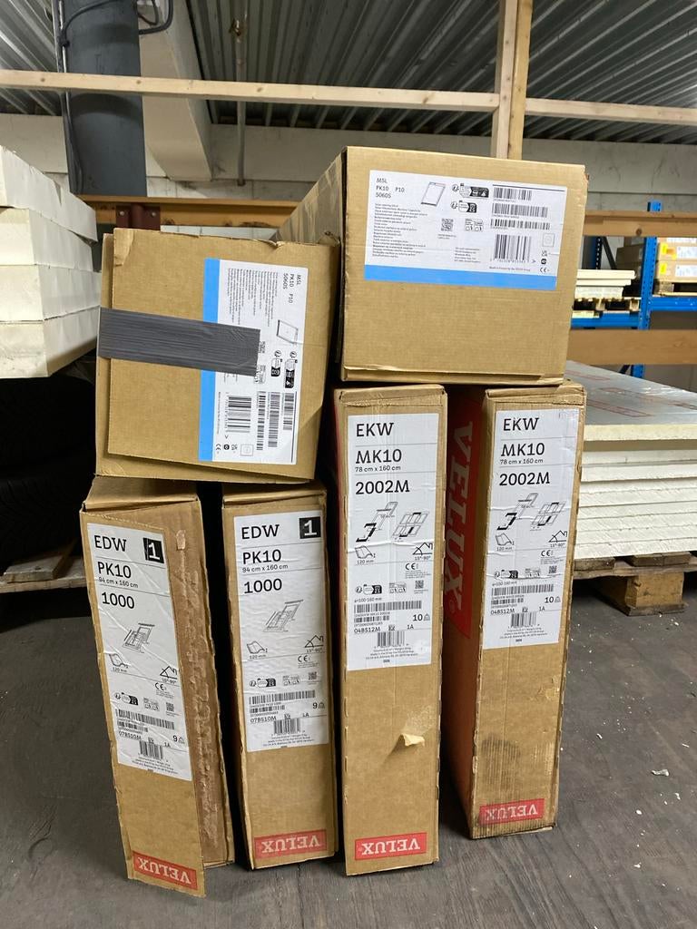 Nieuwe Velux dakramen en gootstukken - Diverse maten, Ophalen, Nieuw, Dakraam