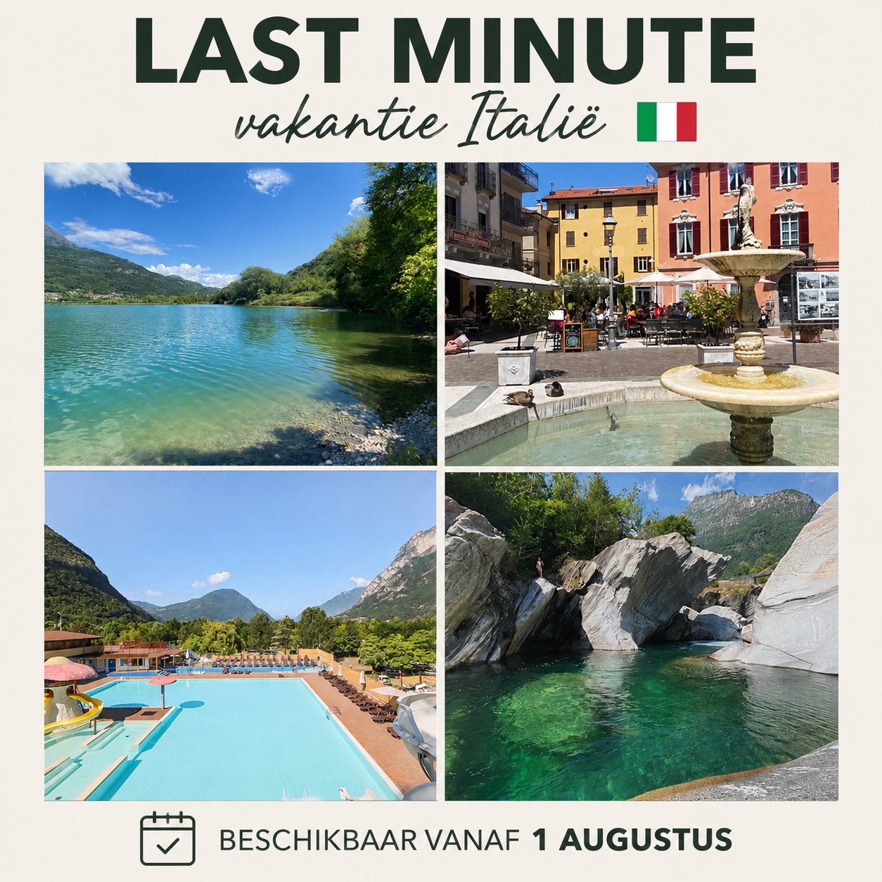 Last Minute Vakantie Lugano meer / Porlezza Italië 🇮🇹☀️, Vakantie, Eigenaar