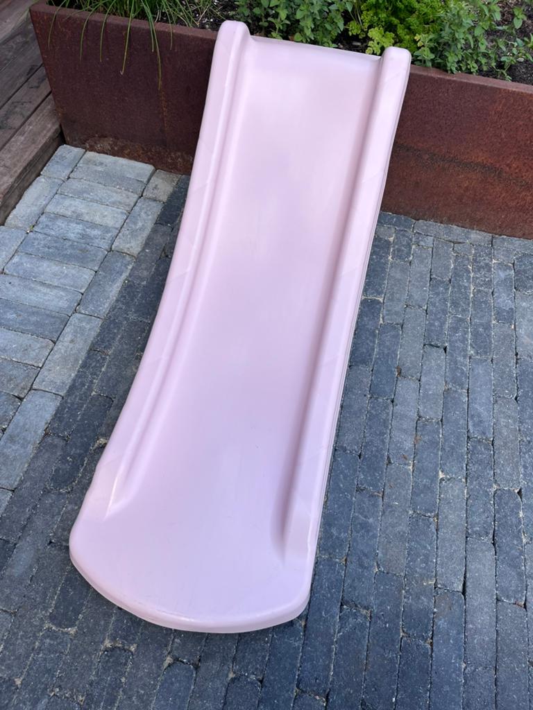 Losse glijbaan, Pastel roze, Kinderen en Baby's, Speelgoed | Buiten | Speeltoestellen, Ophalen, Gebruikt, Glijbaan