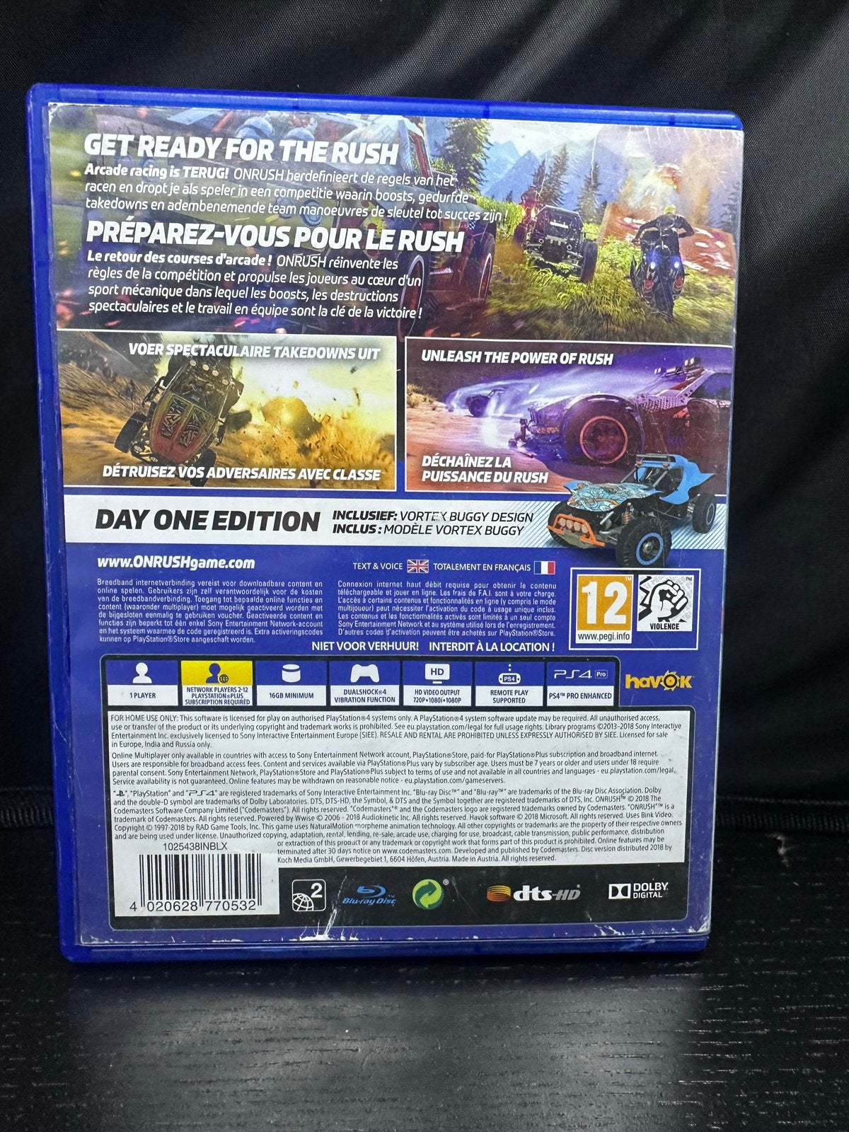 ONRUSH Day One Edition PS4 - Race en vernietig!, Online, Gebruikt, Verzenden, 1 speler