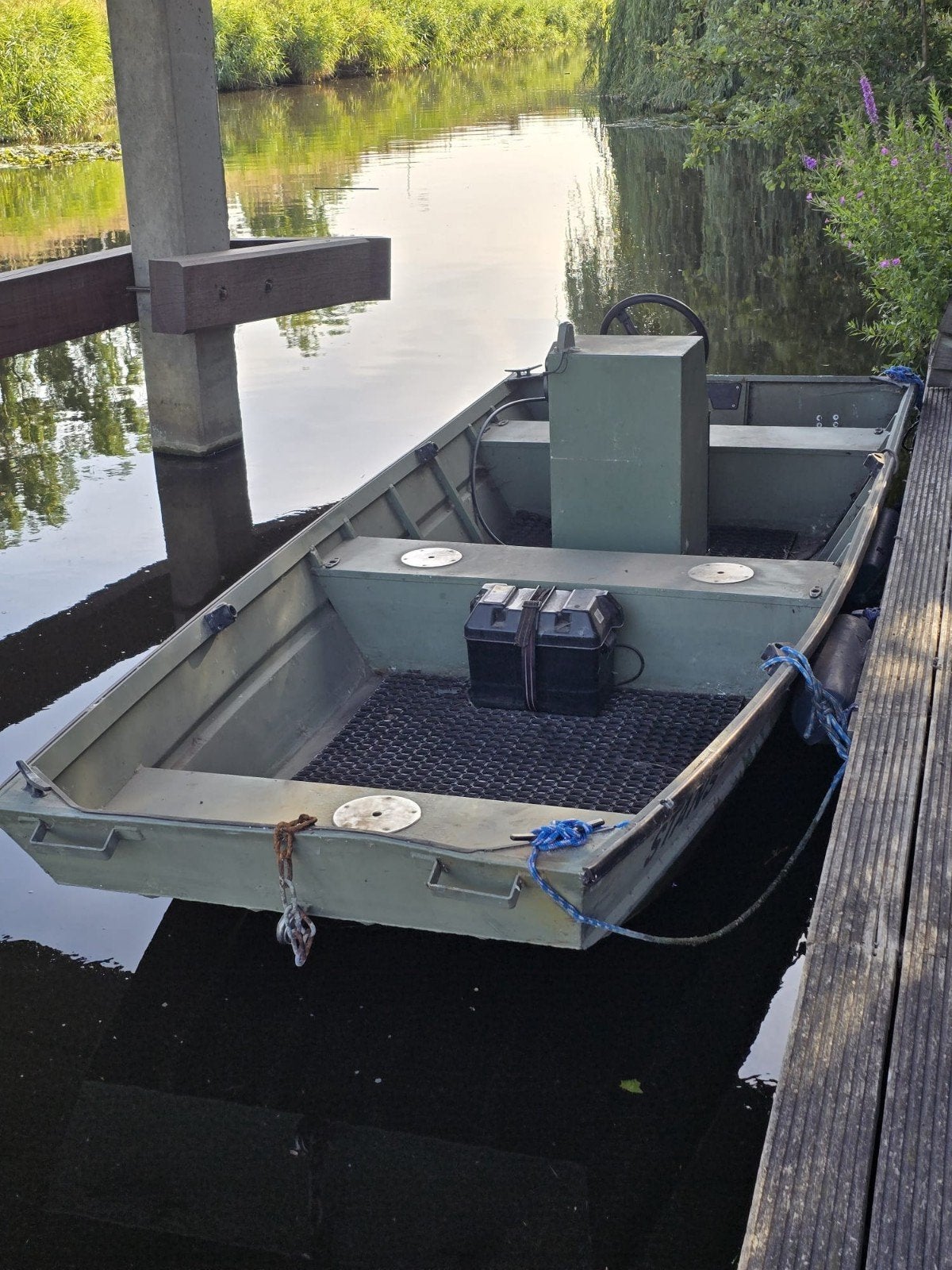 Visboot met Tohatsu 9.8 PK buitenboordmotor, Overige merken, Gebruikt, Buitenboordmotor, Aluminium