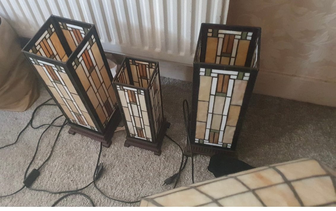 Tiffany zuil, Huis en Inrichting, Woonaccessoires | Zuilen en Pilaren, Ophalen of Verzenden, Zo goed als nieuw