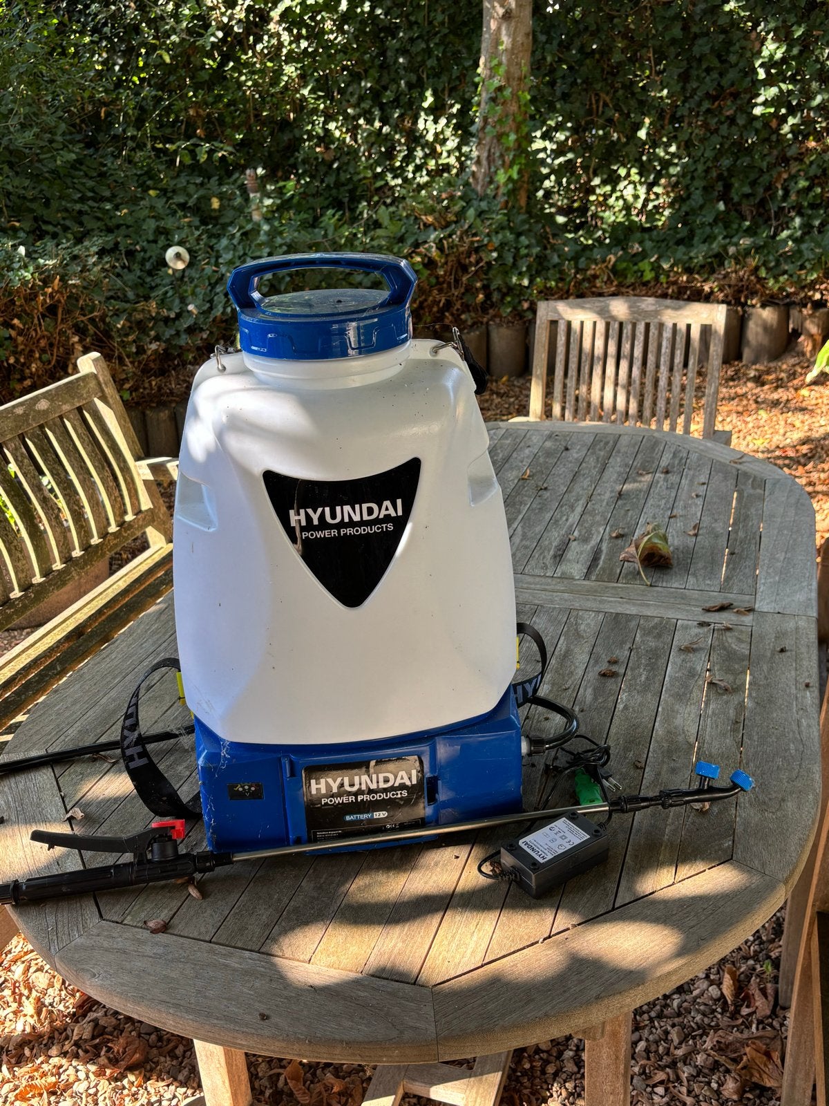 Hyundai Onkruidsproeier 12V, 15+ liter, zo goed als nieuw, Ophalen of Verzenden, Zo goed als nieuw