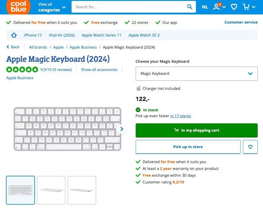 NEW Apple Magic Keyboard - New Unopened Box, Computers en Software, Ophalen, Nieuw, Draadloos, Qwerty