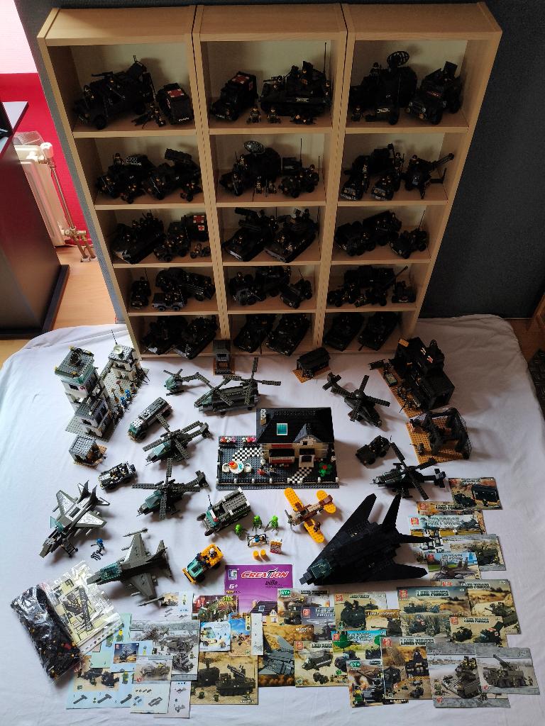Grote collectie Sluban leger bouwstenen, militaire Legokloon, Ophalen, Zo goed als nieuw, Overige merken