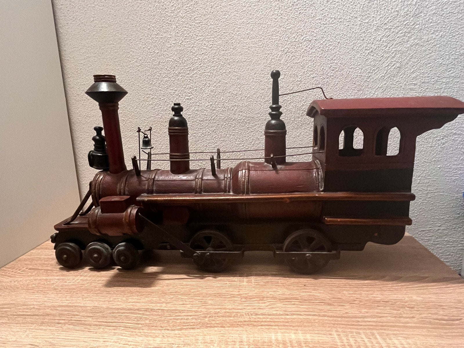 Decoratieve houten trein - Vintage model, Verzamelen, Spoorwegen en Tramwegen, Ophalen, Gebruikt, Trein, Schaalmodel