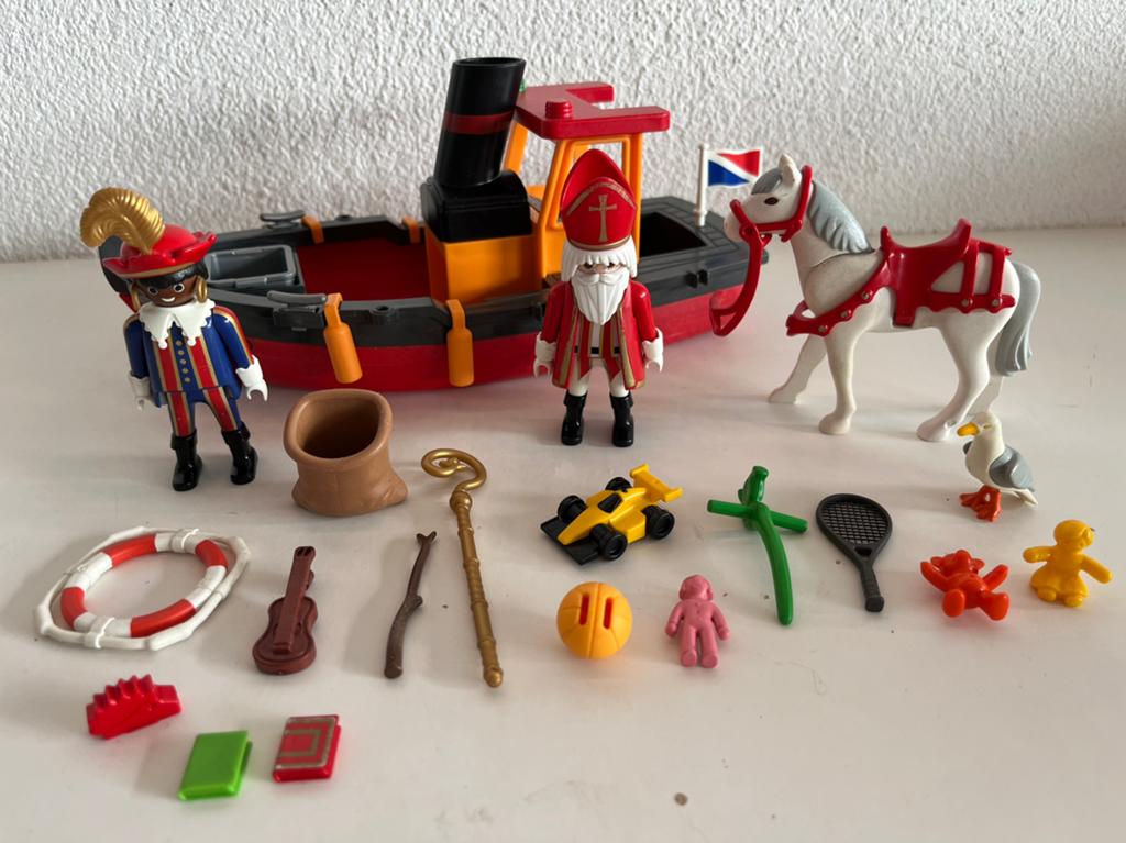 Playmobil Stoomboot van Sinterklaas 5206, Ophalen of Verzenden, Zo goed als nieuw, Complete set