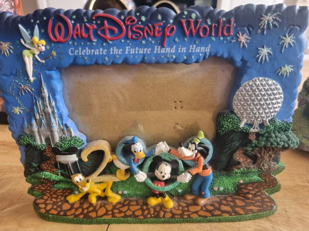 Disney fotolijst: Disneyland Parijs & Walt Disney World, Overige materialen, Minder dan 50 cm, Gebruikt, Ophalen of Verzenden