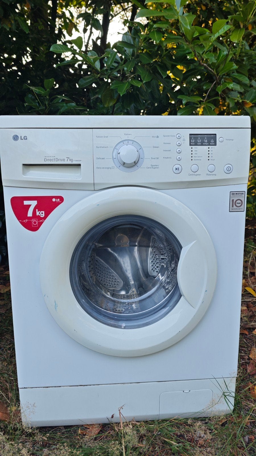 LG 7kg DirectDrive wasmachine - F1368DDP, Ophalen, 6 tot 8 kg, Voorlader, 85 tot 90 cm
