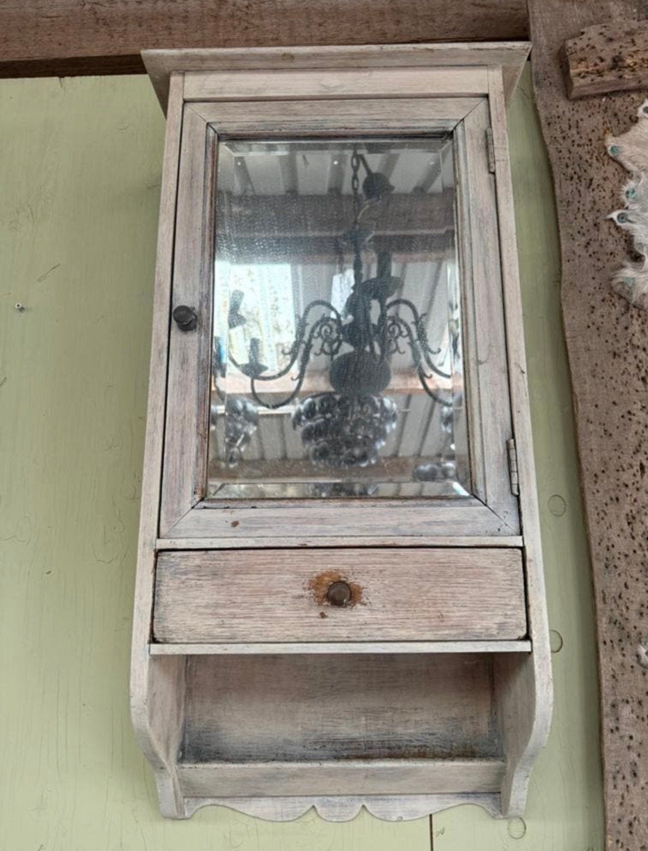 Landelijke stijl, Brocante medicijnen kast uit Frankrijk, Ophalen, Vintage, landelijke stijl, Gebruikt, Met lade(s)