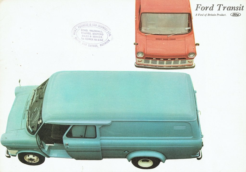 Folder Ford Transit (Engelse uitgave - 1967), Verzenden, Gelezen, Ford