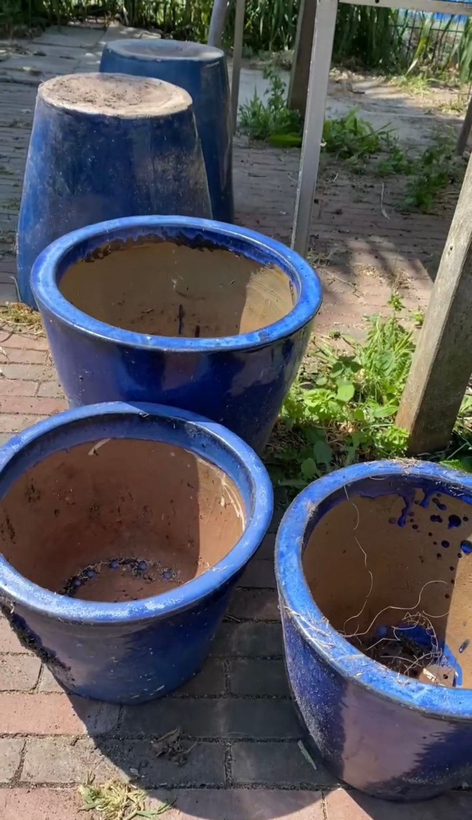 Bloempotten diverse, Tuin en Terras, Bloempotten, Steen, Gebruikt, 40 tot 70 cm, Ophalen
