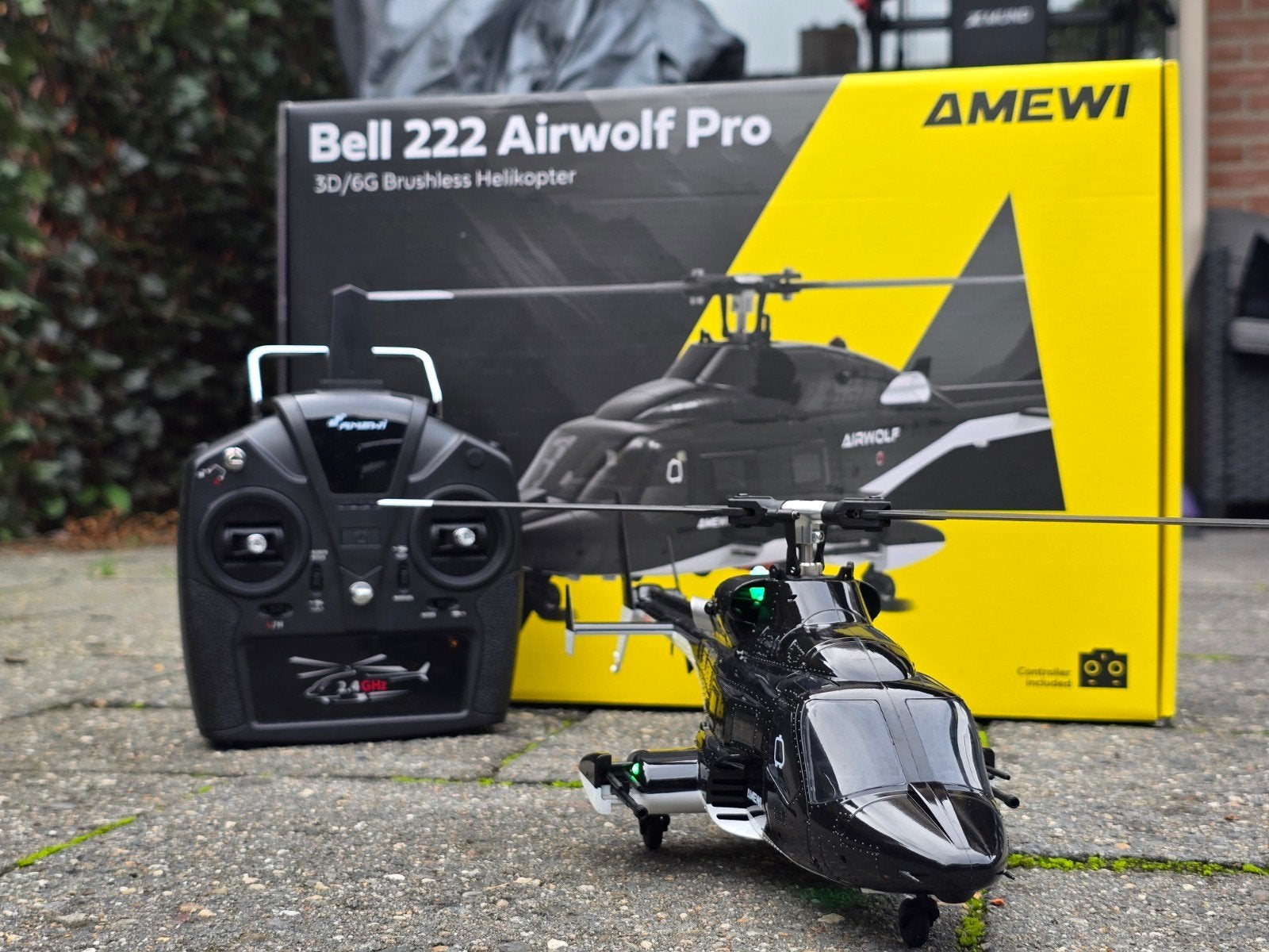 Amewi Bell 222 RC Helikopter - Zo goed als nieuw, RTF (Ready to Fly), Helikopter, Zo goed als nieuw, Ophalen