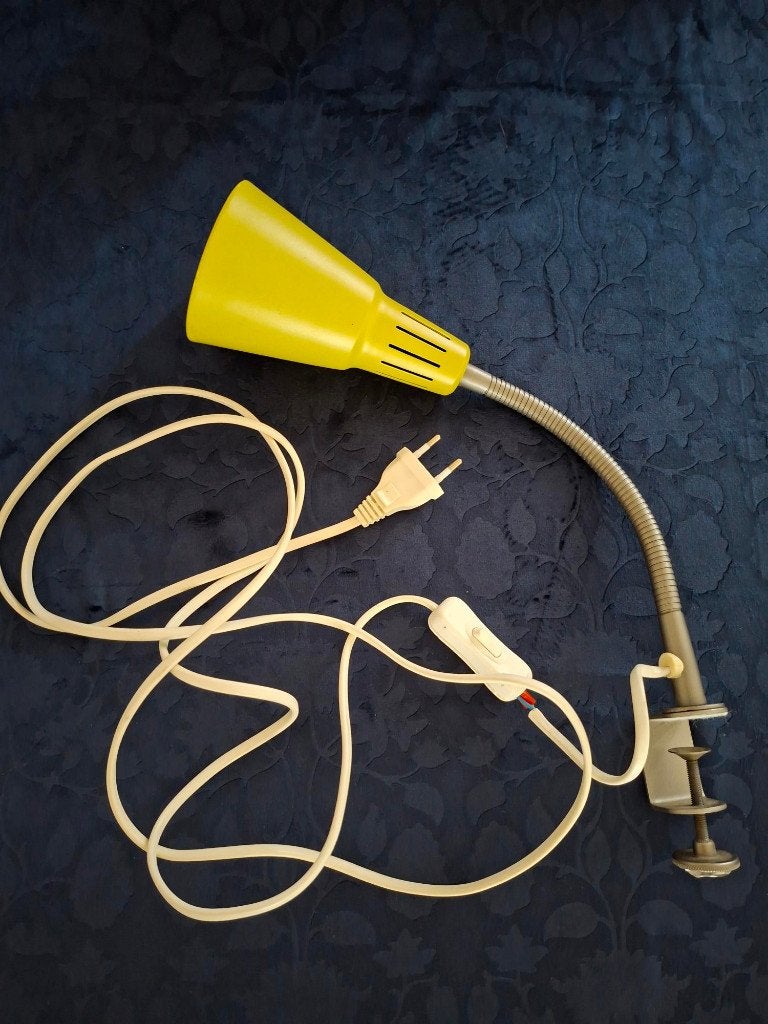 vintage IKEA Kvart klemlamp uit de jaren 90, Knut Hagberg., Kunststof, Vintage, Ophalen of Verzenden, IKEA