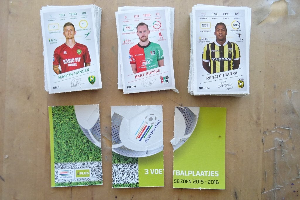 Eredivisie voetbal plaatjes AH, Albert Heijn, Ophalen