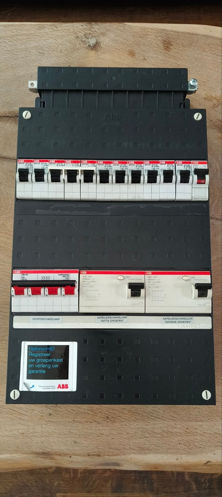ABB Hafonorm groepenkast 3 fase, Ophalen of Verzenden, Gebruikt, ABB, Groepenkast