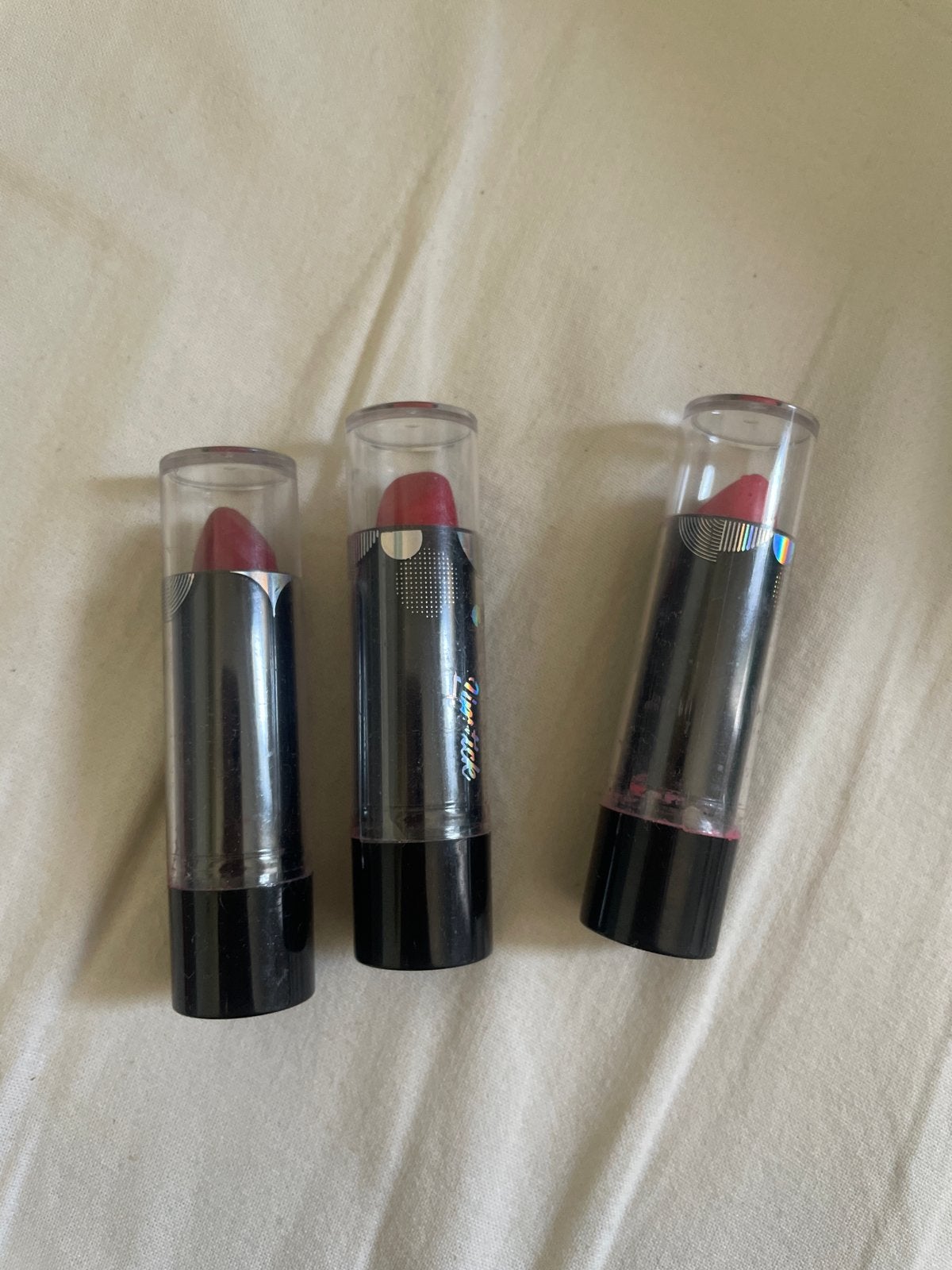 3 lippenstiften - Diverse roze/rode tinten, Ophalen, Gebruikt, Lippen, Make-up
