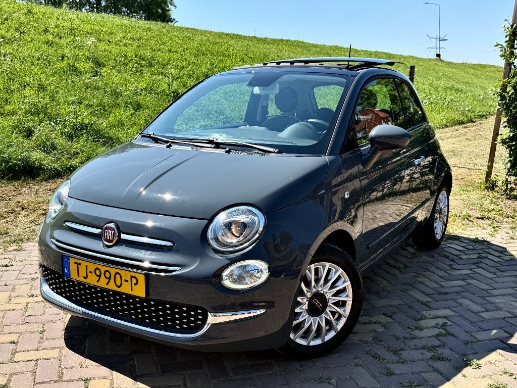 Fiat 500 Twinair Lounge 2018 Schuif/Kanteldak Cruise NAP APK, Voorwielaandrijving, Stof, 905 kg, Origineel Nederlands