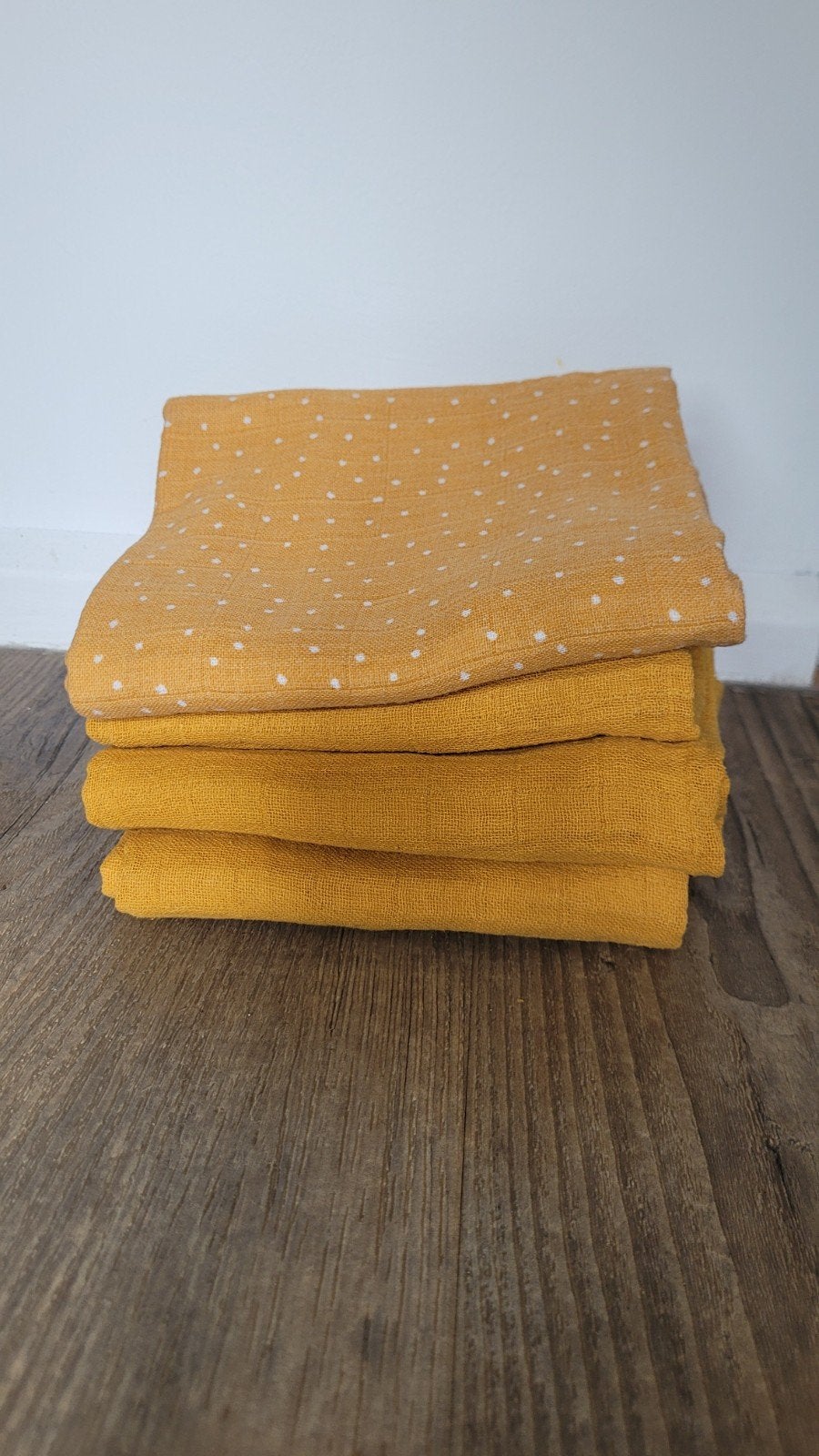 4 hydrofieldoeken okergeel 60x60, Kinderen en Baby's, Badjes en Verzorging, Ophalen of Verzenden, Overige typen