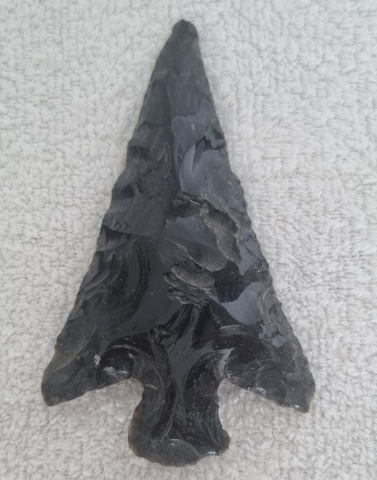 handgemaakte pijlpunt speerpunt obsidiaan, Verzamelen, Ophalen of Verzenden, Overige typen