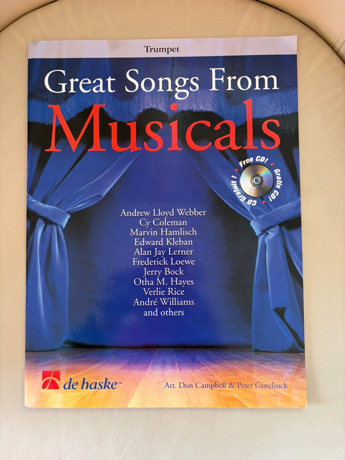 Great Songs from Musicals voor trompet-cornet-bugel, Ophalen of Verzenden, Gebruikt, Thema, Trompet
