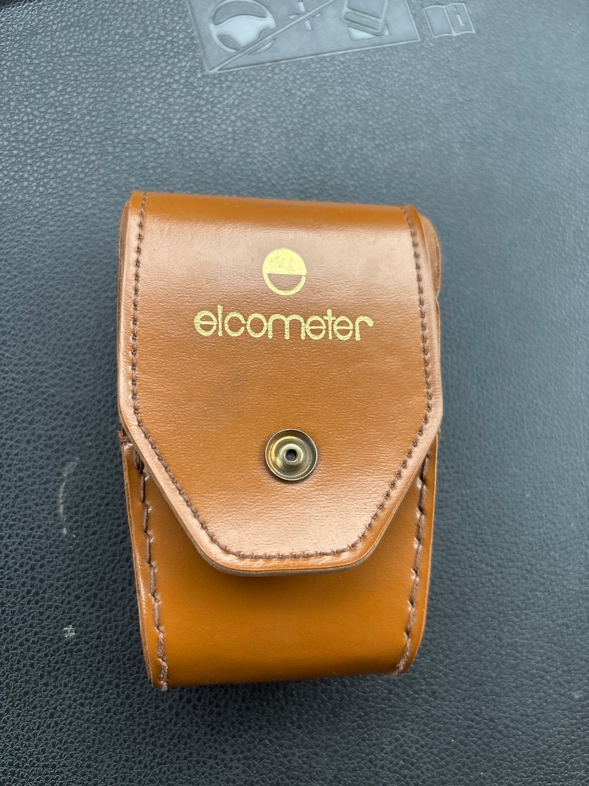 Elcometer 123 Dikte Meter met Leren Etui, Ophalen of Verzenden, Gebruikt, Overige meters