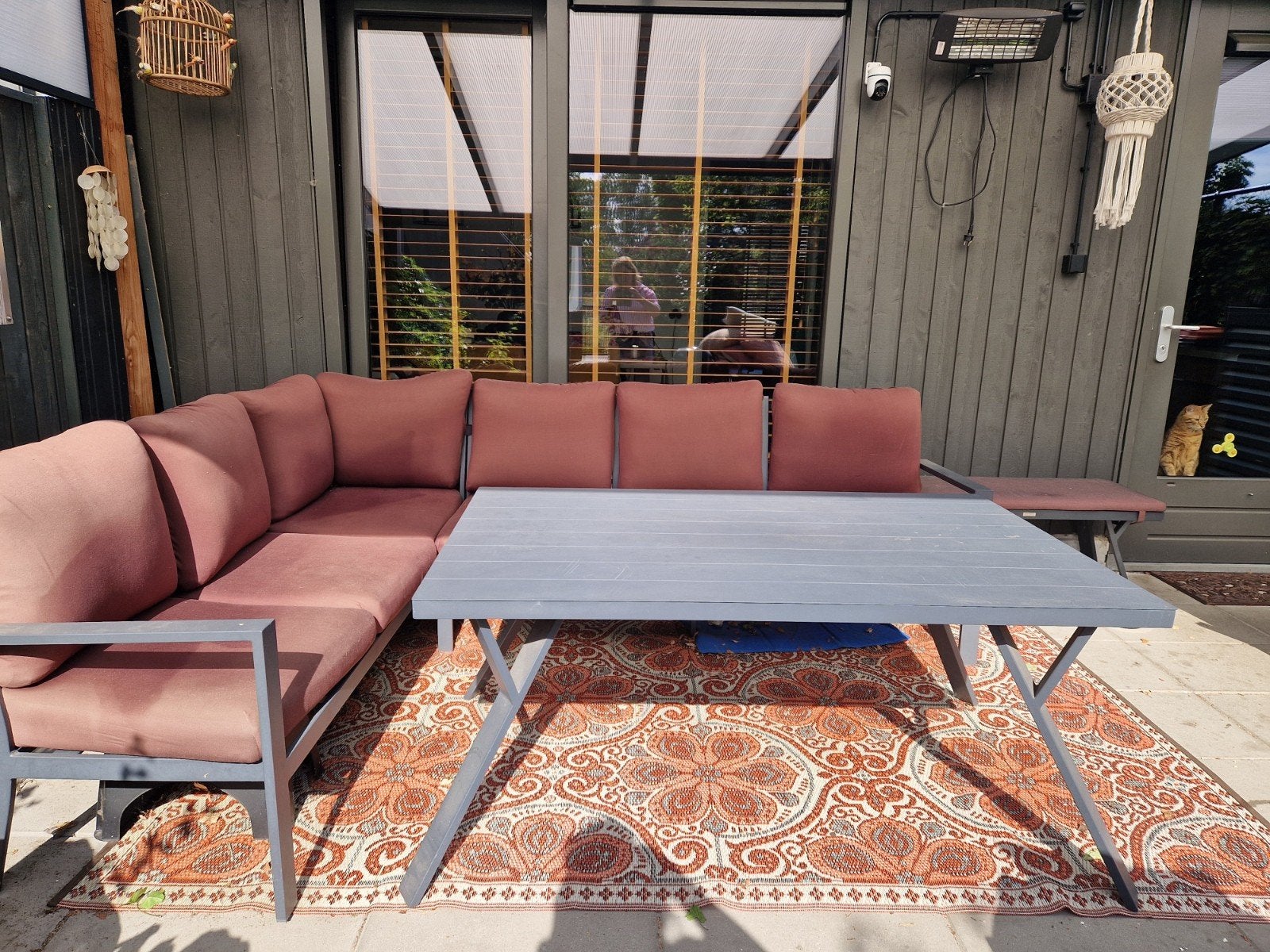 Diner longeset, Tuin en Terras, Tuinsets en Loungesets, Gebruikt, Ophalen