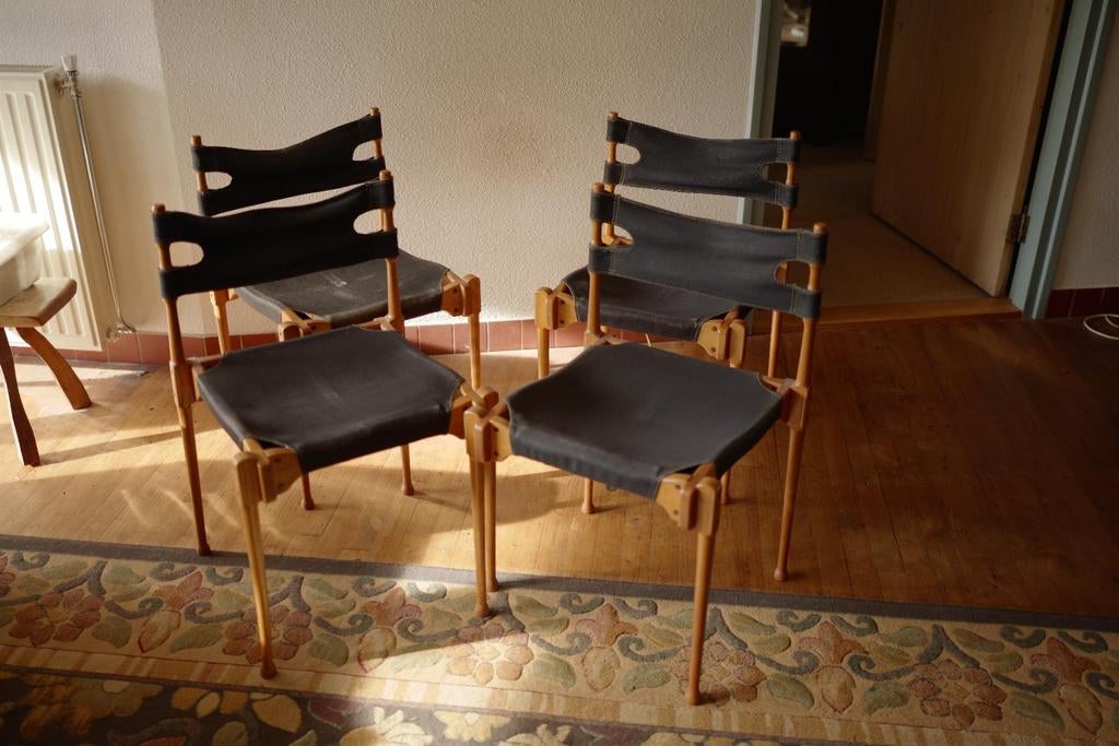 Set van 4 Frei Otto Montreal eetkamerstoelen - Expo 67, Antiek en Kunst, Ophalen
