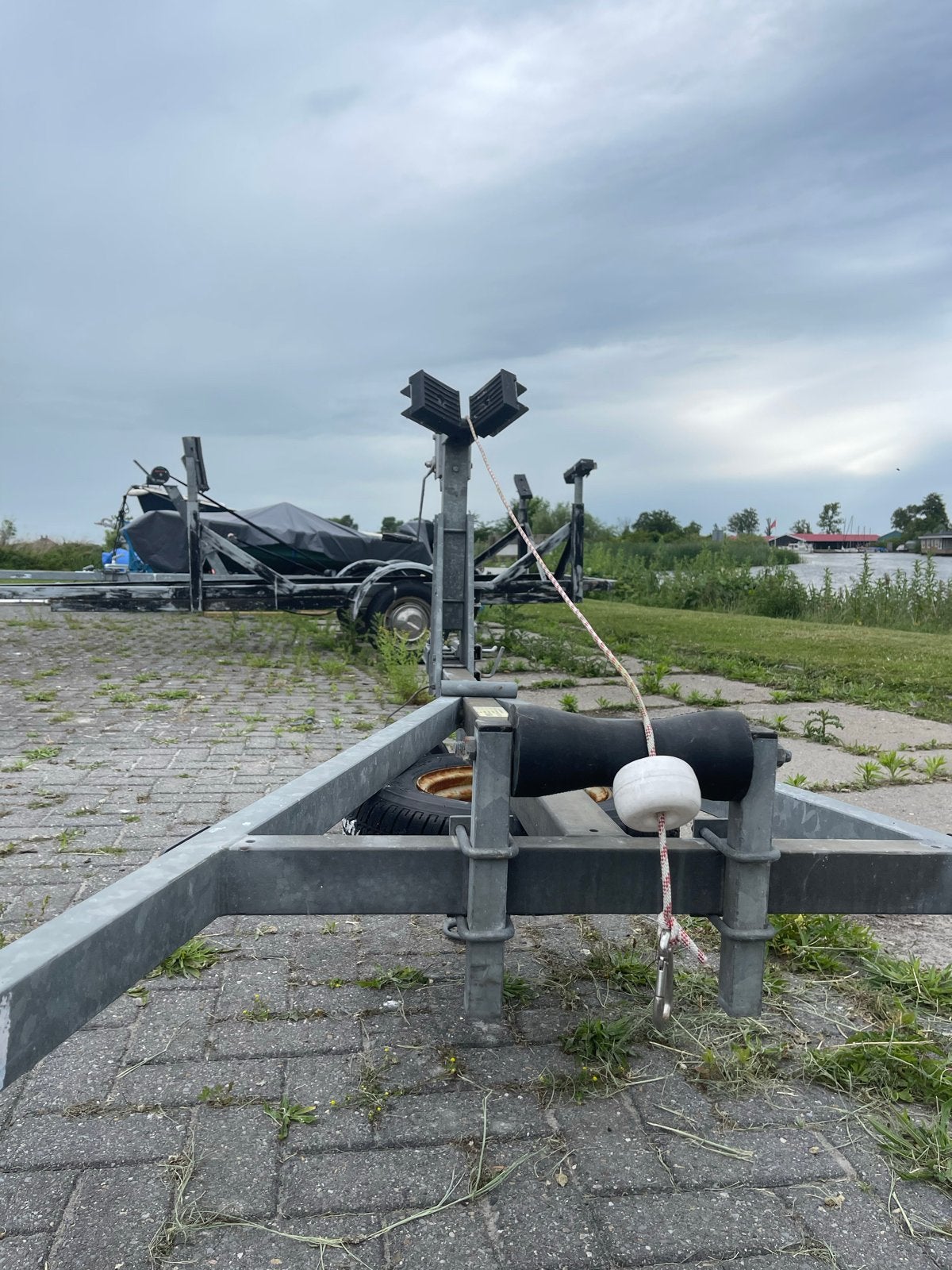 Pega Boottrailer Holland - Gebruikt, Goede Staat, Ophalen, Minder dan 1500 kg, Gebruikt, Open zeilboottrailer