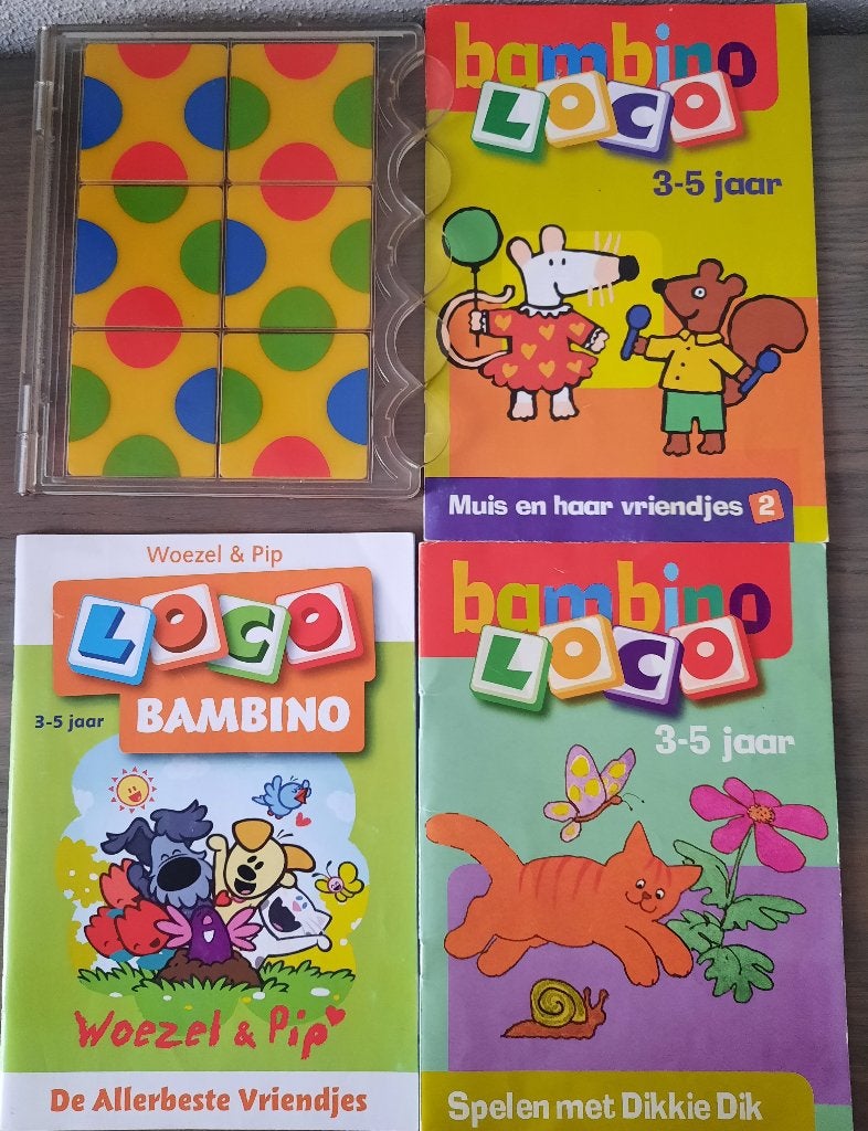 bambino loco + 3 boekjes 3-5 jaar, Ophalen of Verzenden, Gebruikt, Puzzelen