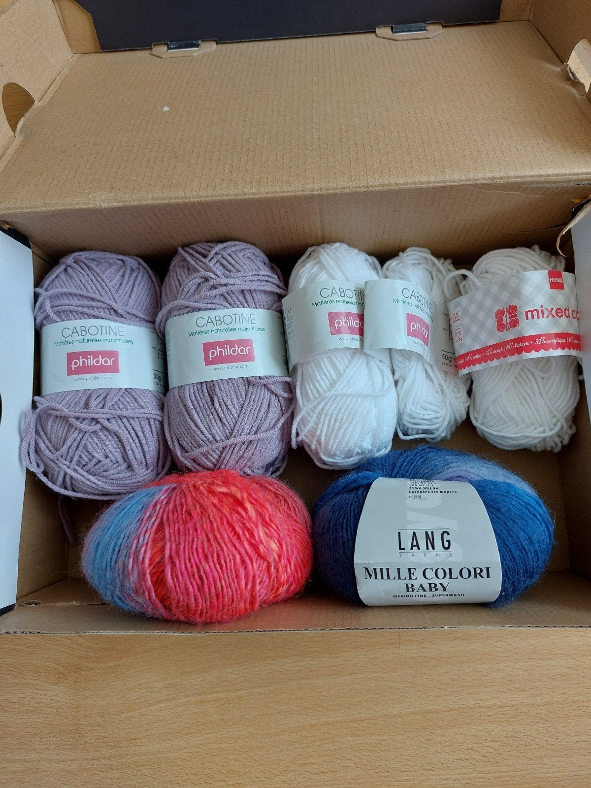 Phildar, Lang Yarns, restanten, Hobby en Vrije tijd, Breien en Haken, Ophalen of Verzenden, Nieuw, Breien of Haken, Wol of Garen
