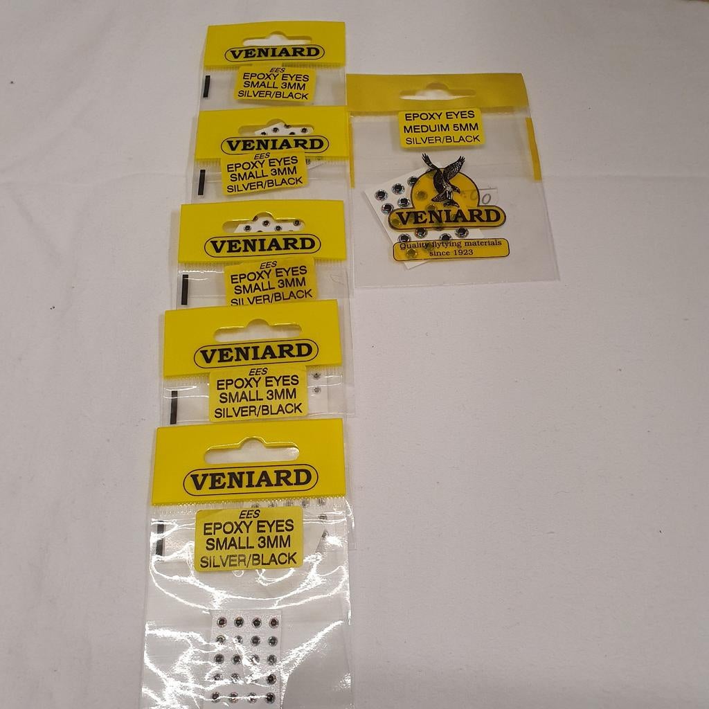 Veniard Epoxy Eyes - Vliegbindogen (3mm & 5mm), Ophalen of Verzenden, Nieuw, Overige typen