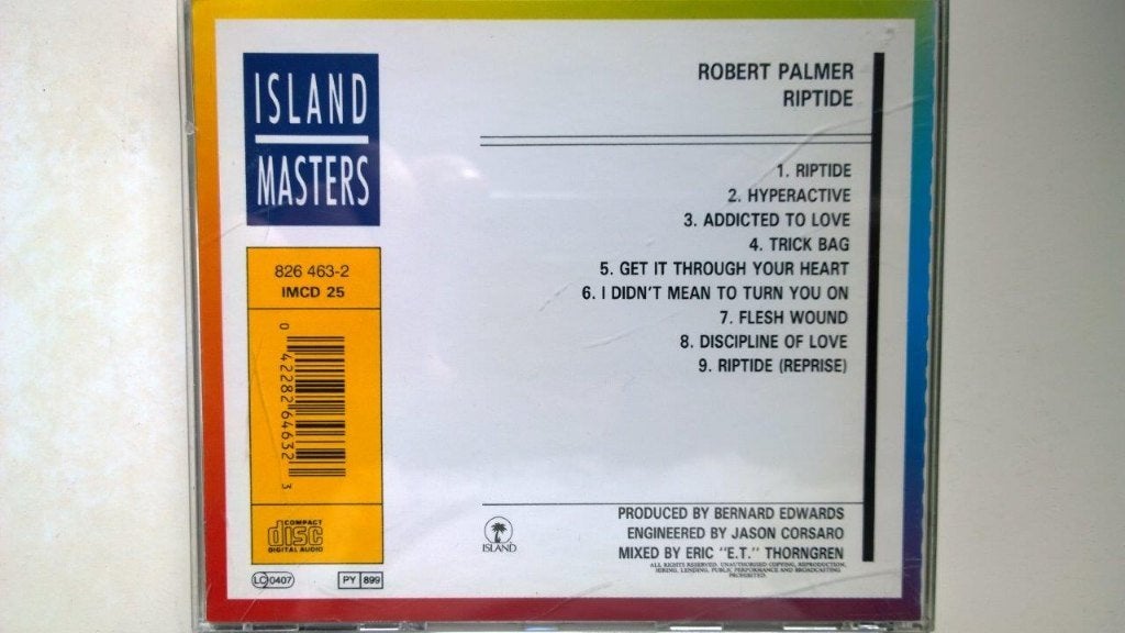 Robert Palmer - Riptide, Ophalen of Verzenden, Zo goed als nieuw