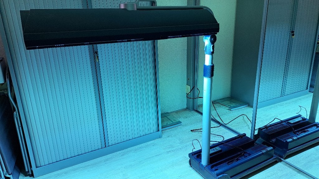 Philips Sunmobile 828 Zonnebank - Goede Staat, Ophalen, Gebruikt, Zonnebank enkelzijdig, Minder dan 10 lampen