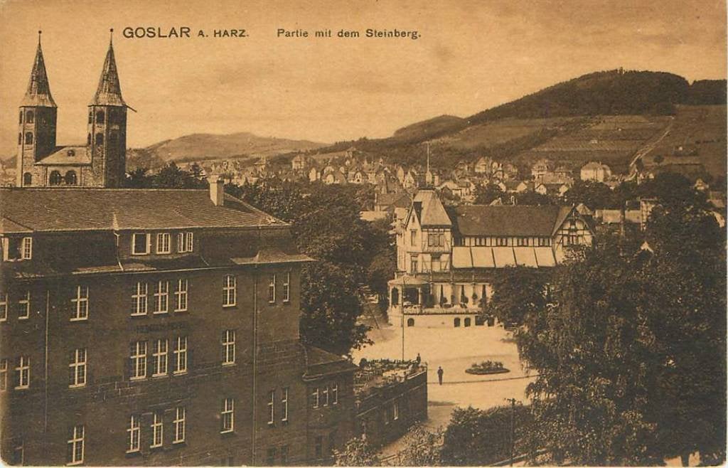 381-115-015 Goslar Partie mit dem Steinberg, Verzenden, Voor 1920, Duitsland