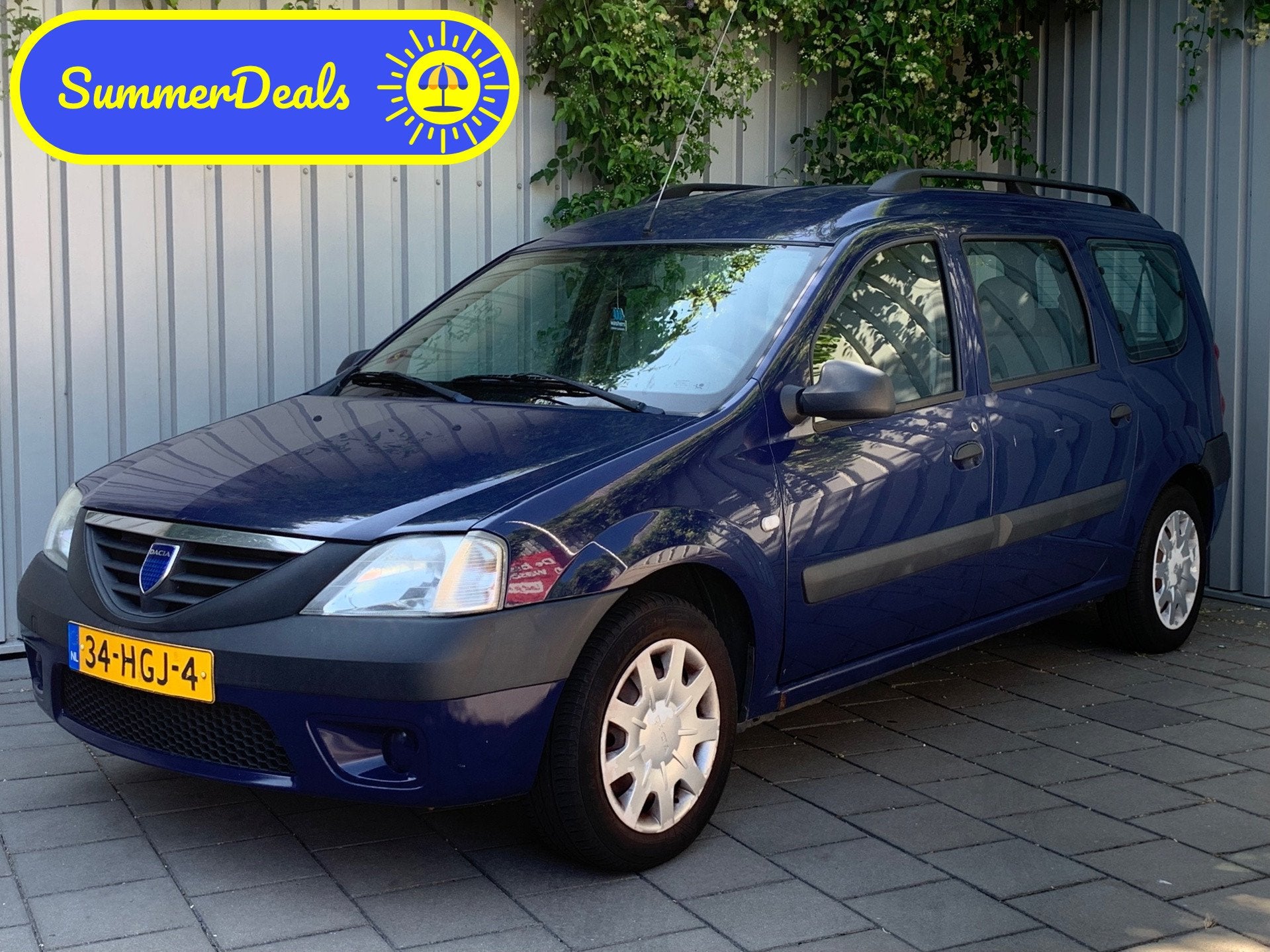 Dacia Logan MCV 1.6 Ambiance|7 Persoons|, Auto's, Stof, Gebruikt, Zwart, 4 cilinders