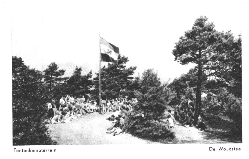 967221 Hierden Post Harderwijk G 1957 De Woudstee Tentenkamp