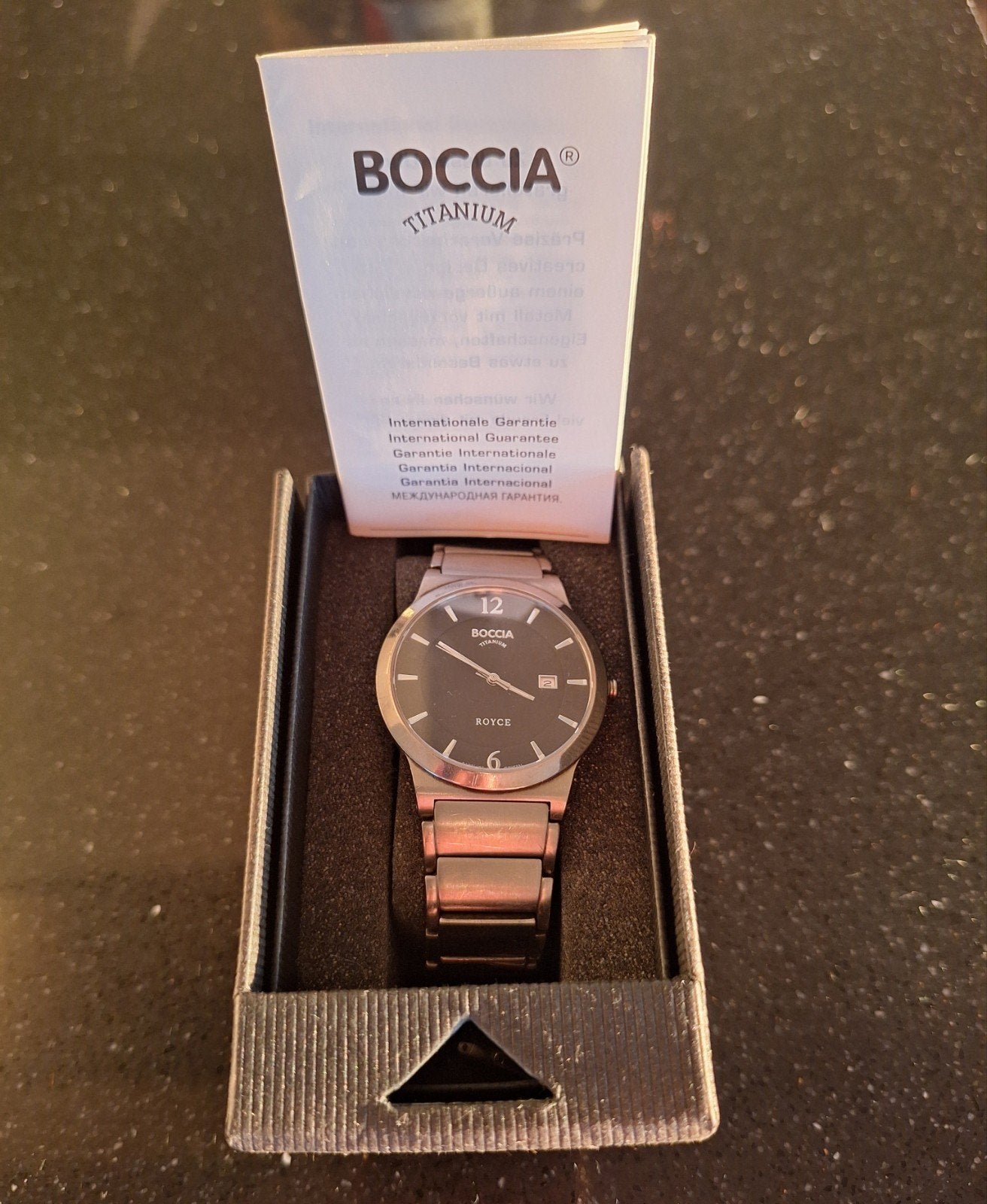 Boccia Titanium Royce Herenhorloge - Zo goed als nieuw, Ophalen