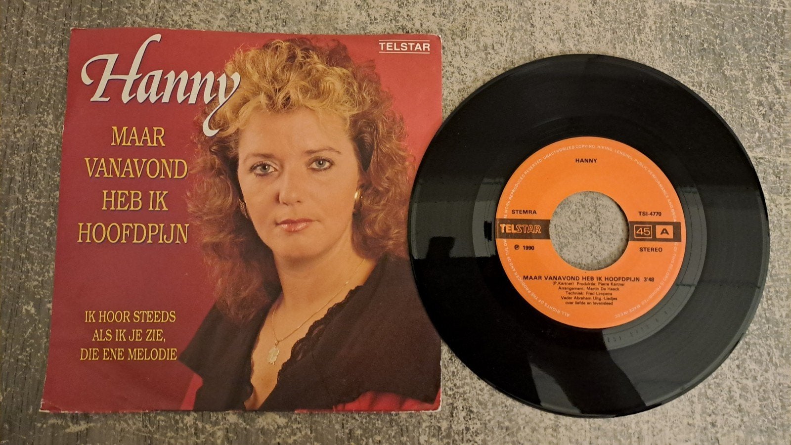 Hanny  - maar vanavond heb ik hoofdpijn, Fotohoes, Ophalen of Verzenden, Gebruikt, Nederlandstalig
