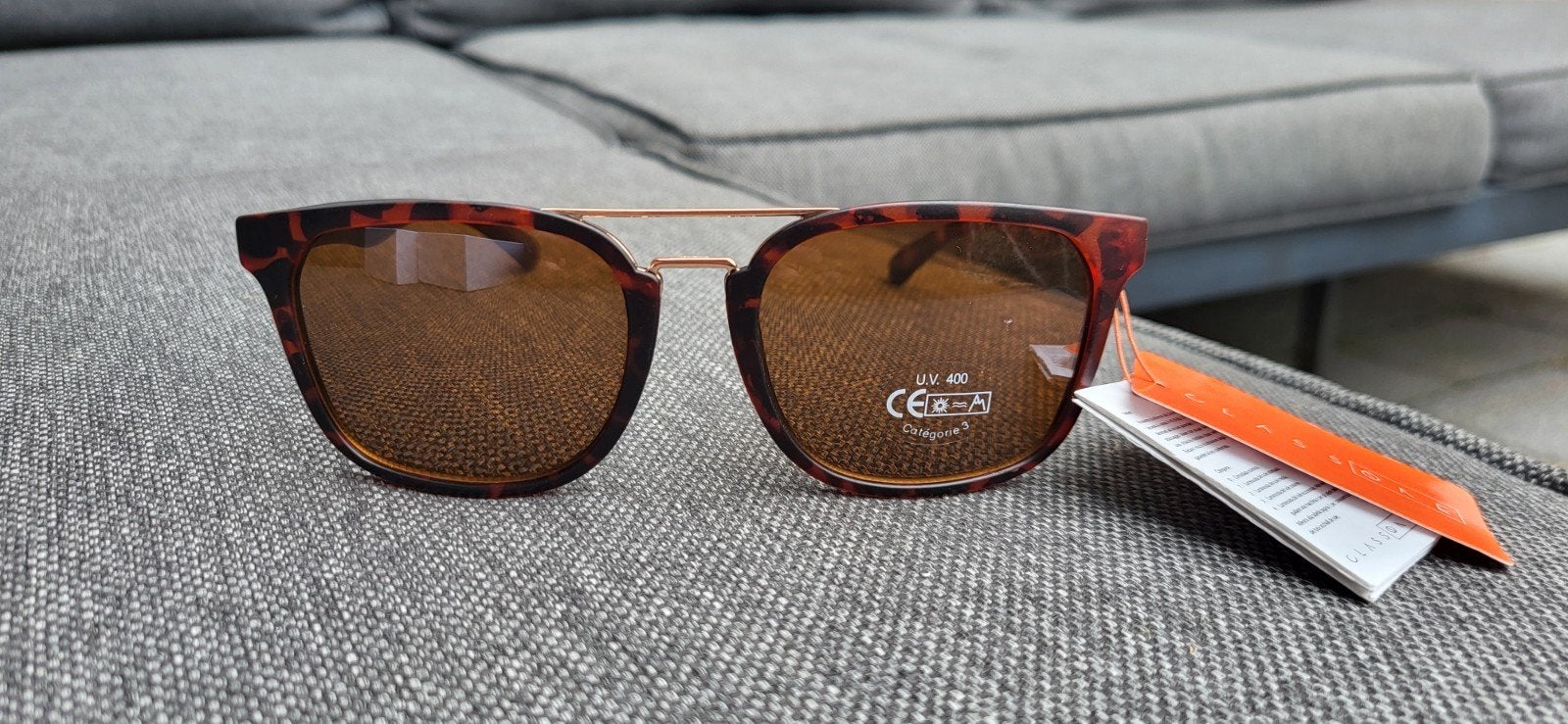 Nieuwe Classy zonnebril met UV400 bescherming, Overige merken, Zonnebril, Bruin, Nieuw