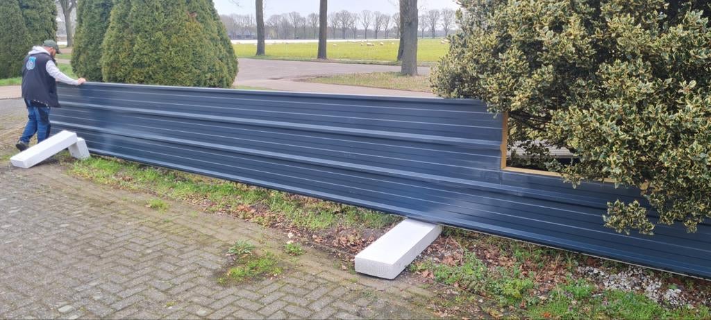 Dakplaat sandwichpanelen - SAB Profiel, Gebruikt, 5 tot 10 m², Metaal, Grijs
