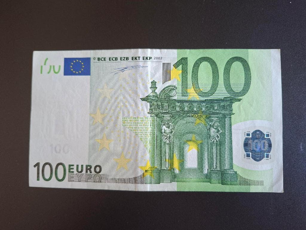 2002 Frankrijk 100 euro 1e serie Duisenberg printcode E001, Verzenden, Frankrijk, 100 euro, Los biljet